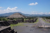 Pyramid of the Sun as seen from Pyramid of the Moon